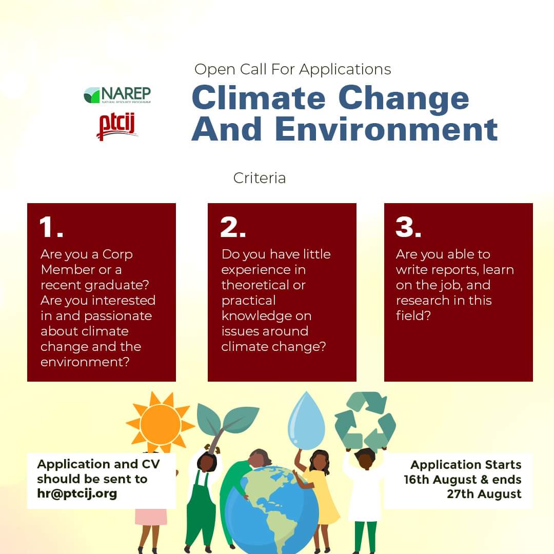 Call for applications: Climate Change And Environment » I-79 Media Consults