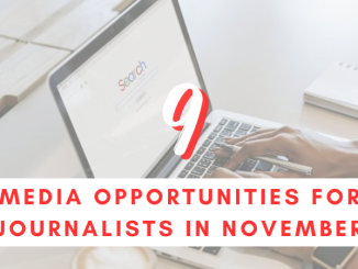 9 media opportunities in November and beyond