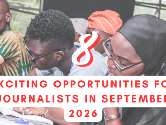 8 exciting opportunities for journalists in September 2026