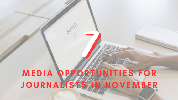 I-79 Media Socials (33) 7 opportunities for journalists in November